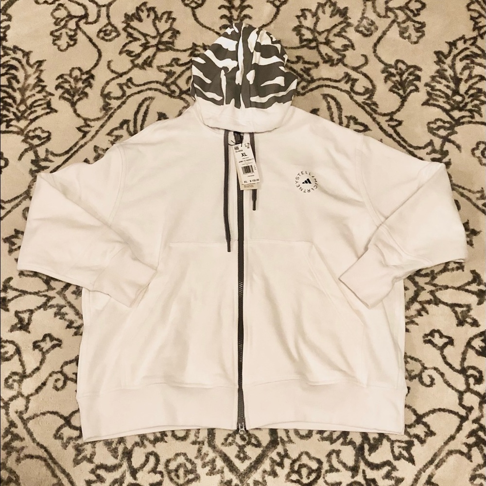 ADIDAS By Stella McCartney Sportswear Hooded Sweatshirt Jacket Women’s Sz XL New